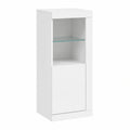 Moderner weiße Sideboard mit LED-Beleuchtung und viel Stauraum