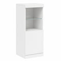 Moderner weißer Sideboard mit LED-Beleuchtung, großer Stauraum