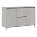 Moderner Sideboard mit Eisenbeinen in Betongrau
