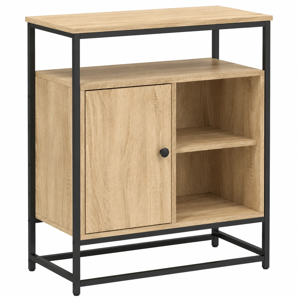 Moderne Kommode aus Holzwerkstoff in Sonoma-Eiche 69x35x80 cm
