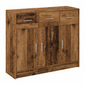 Küchenschrank aus recyceltem Holz 91x28x75 cm, vielseitige Kommode
