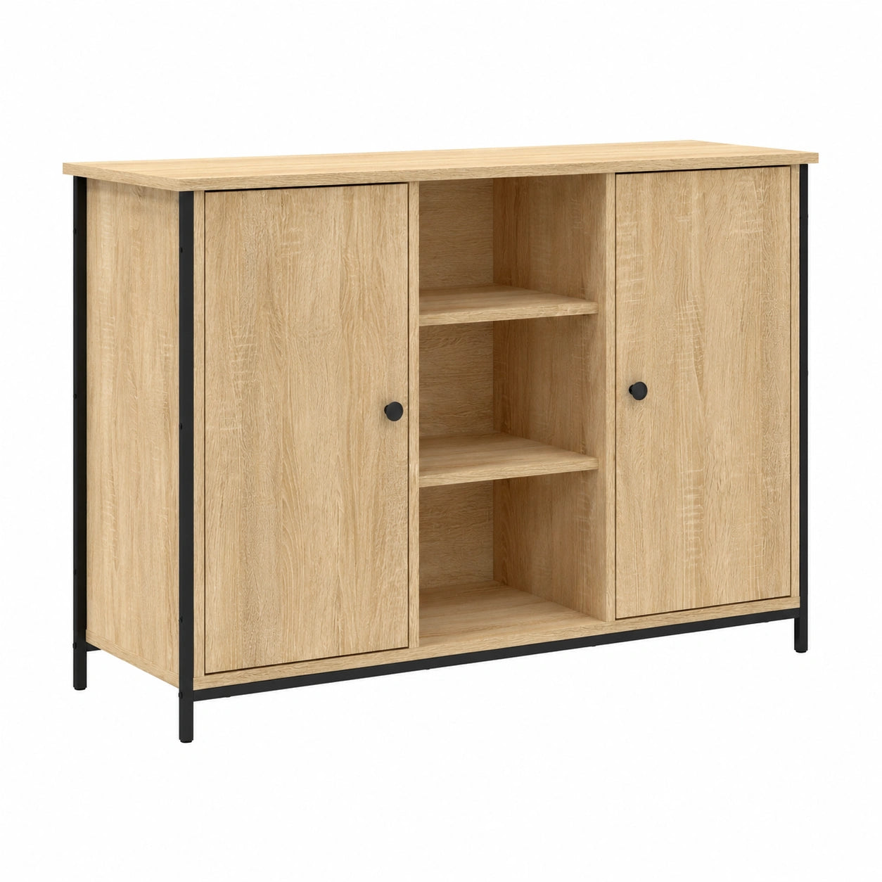 Moderner Schrank aus Sonoma-Eiche mit verstellbaren Beinen und viel Stauraum