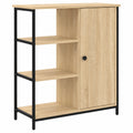 Moderner Beistellschrank aus Holzfaserplatte in Sonoma-Eiche, 70x30x80 cm