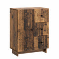 Vintage-Sideboard aus Altholz, 66x34,5x90 cm, Retro Anrichte mit Stil und Stauraum