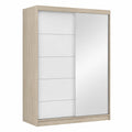Moderner Kleiderschrank mit Spiegel und Schiebetüren - 61 x 150 x 200 cm